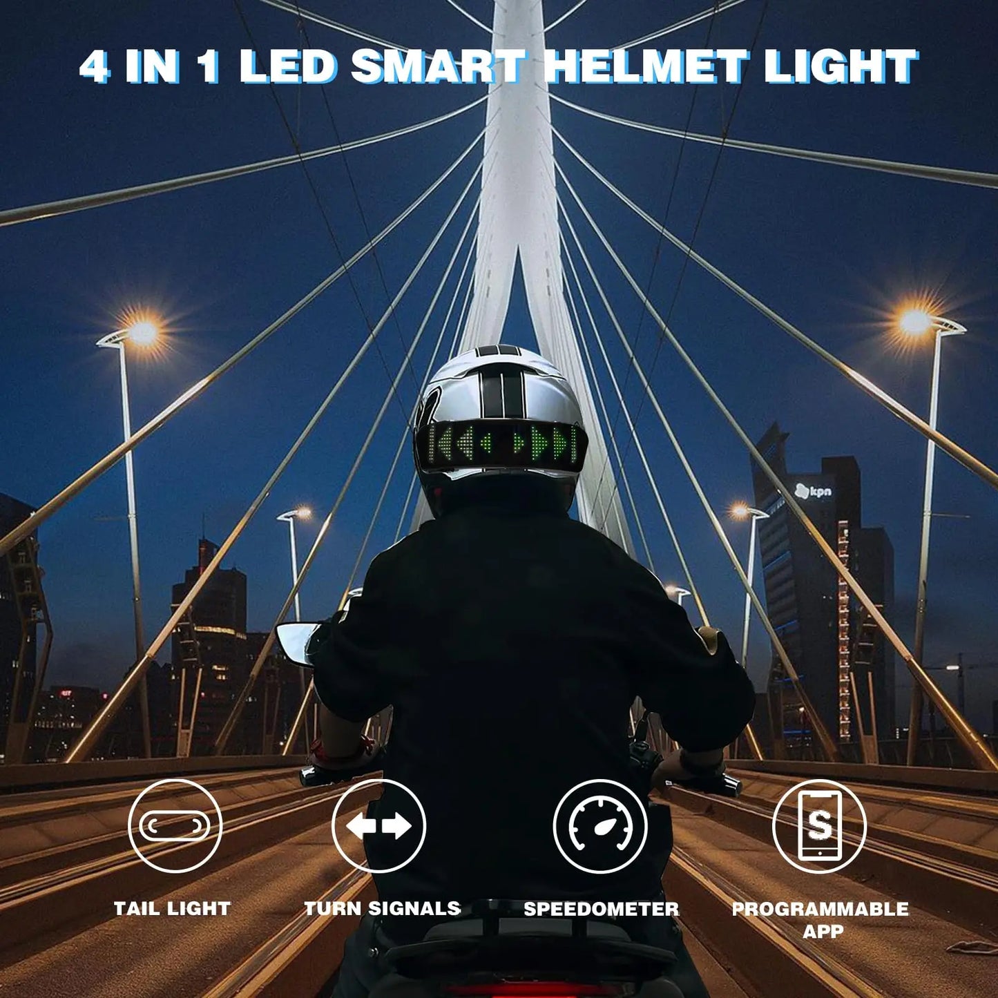 Motorcycle Helmet Programmable LED Display