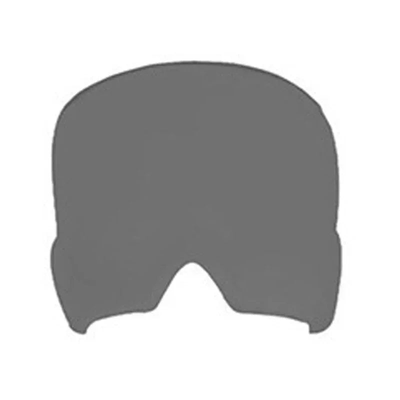 Gray helmet on a white background