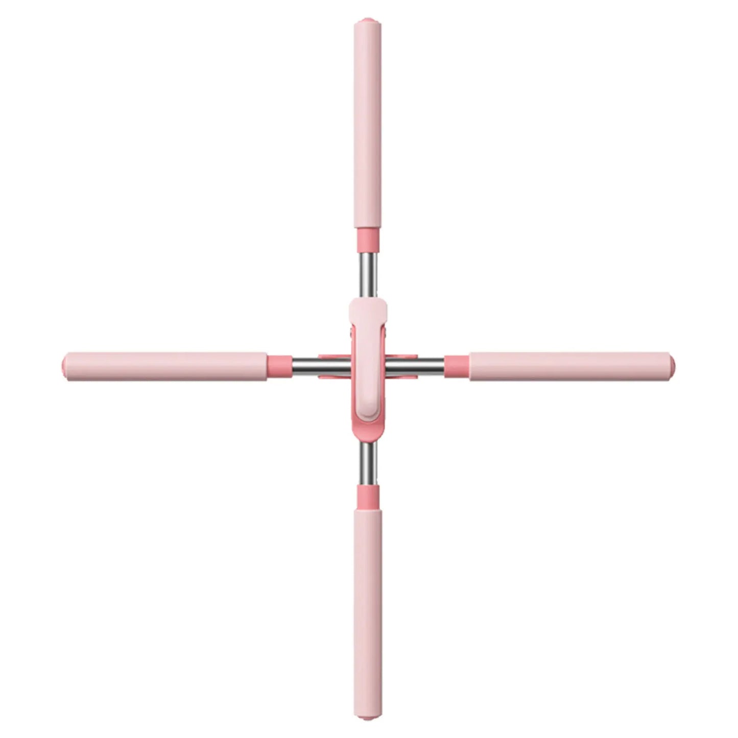 Pink scooter handlebar on a white background