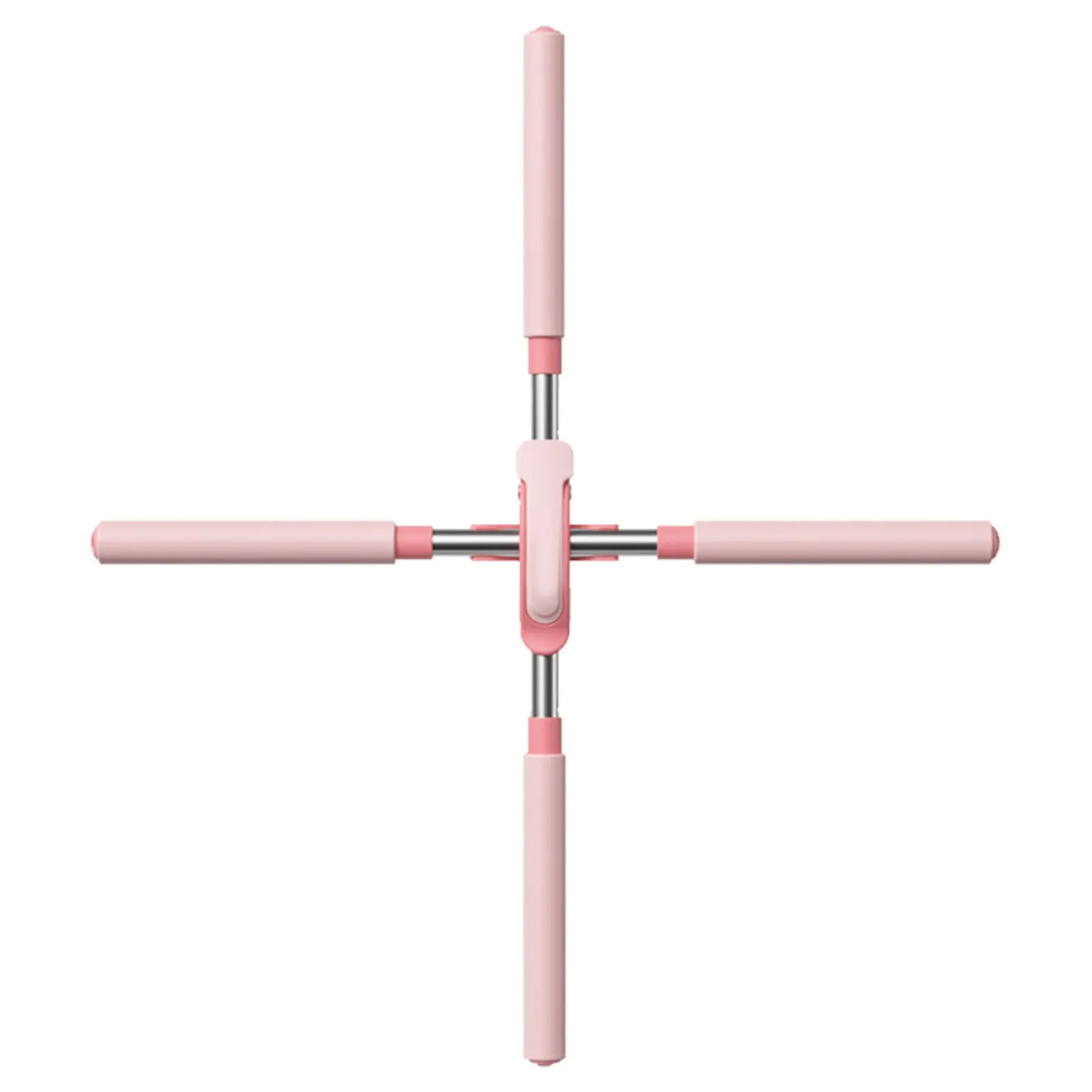 Pink scooter handlebar on a white background