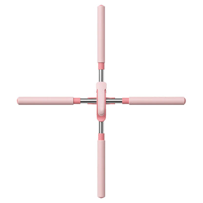 Pink scooter handlebar on a white background