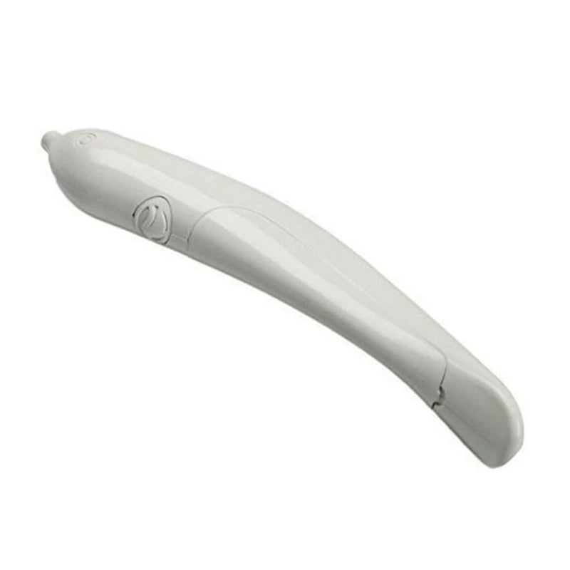 White electronic device on a white background