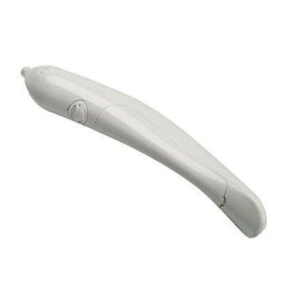 White electronic device on a white background